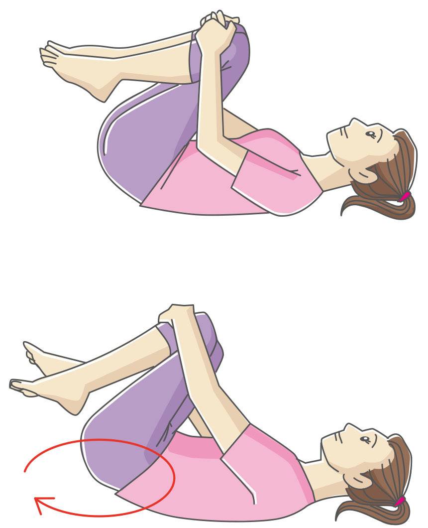 膝抱え_ストレッチイラスト 女性 人物 無料 フリー88603素材Good