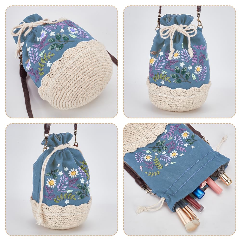 ハンドメイド 手作りキット おしゃれ 刺繍 巾着袋 ミモザ フラワーガーデン 星あかりの刺繍手帖 : 雑貨のお店ルポゼ神戸 - 通販 -Yahoo!ショッピング