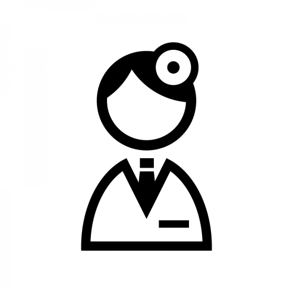 医師男女医療関係者シルエットセットのイラスト素材・ベクター Image 196268026