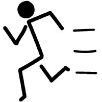 切り絵 走る棒人間トルク さんのイラスト - ニコニコ静画 イラスト