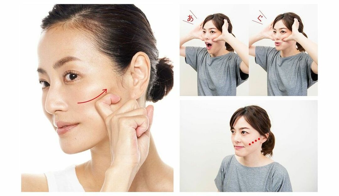 ８分 整形級に老け顔が治るエクササイズ！ほうれい線・顔のたるみ・おでこのしわ・目のたるみ