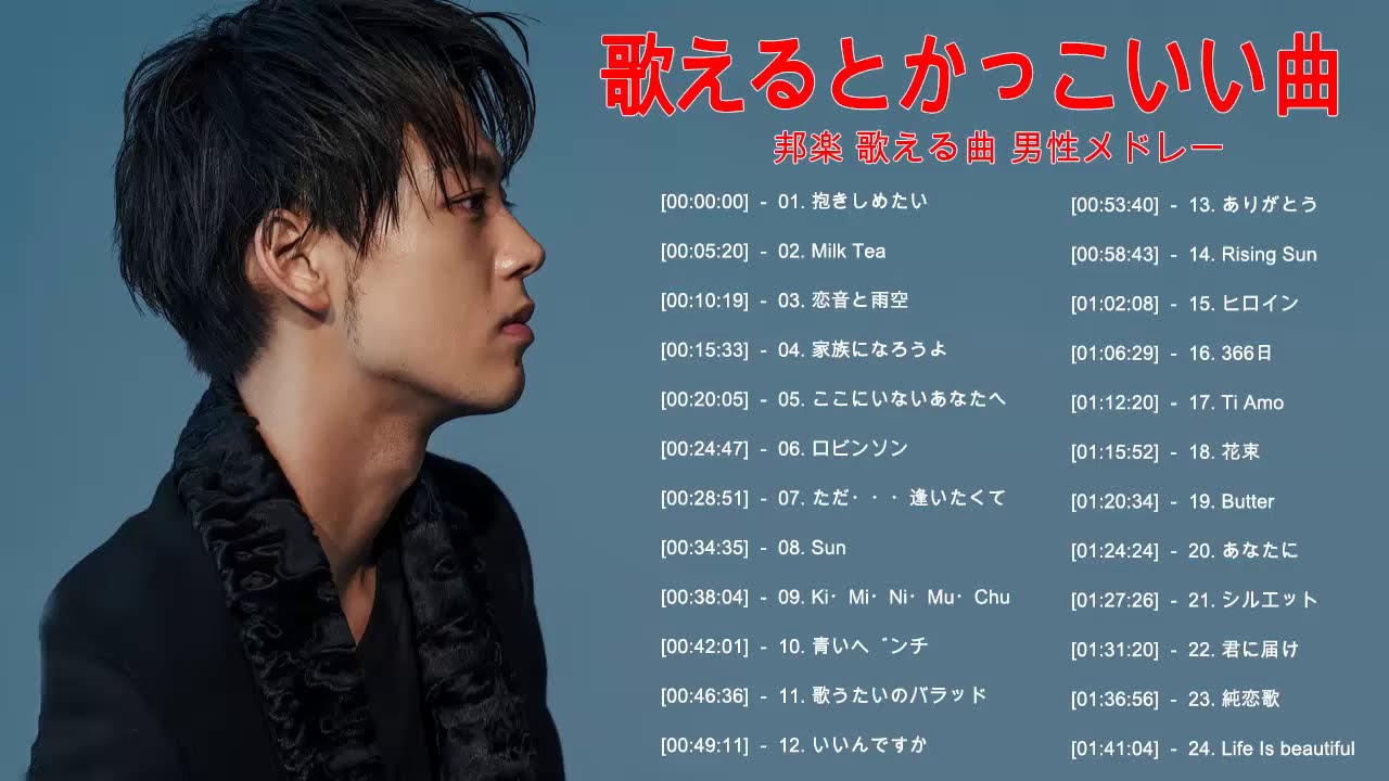 声が低い男性、低音が得意な男性の方にオススメのカラオケ曲