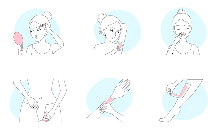 エステ・足の脱毛のイラスト無料のフリー素材 イラストエイト