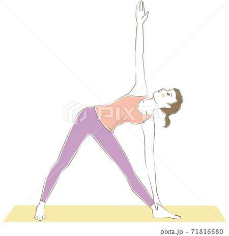 マタニティーヨガポーズ セットイラスト瞑想のポーズ 花輪のポーズ 胸開きのポーズ しゃがみこみのポーズ ハトのポーズ イラスト素材5561033- フォトライブラリ