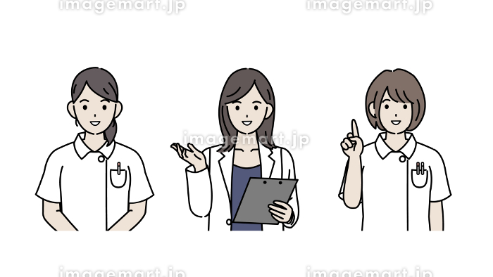 自信に満ちたかわいい医者イラスト・フリー素材なら「シンテリ」
