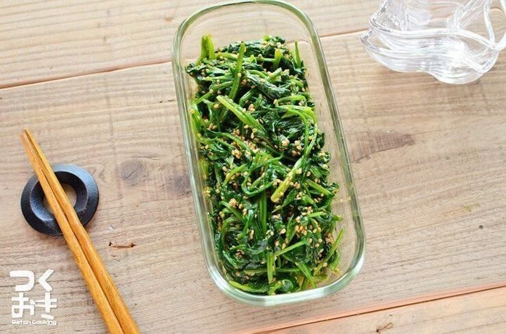 簡単‼常備菜‼ほうれん草のお浸しv ｡・｡