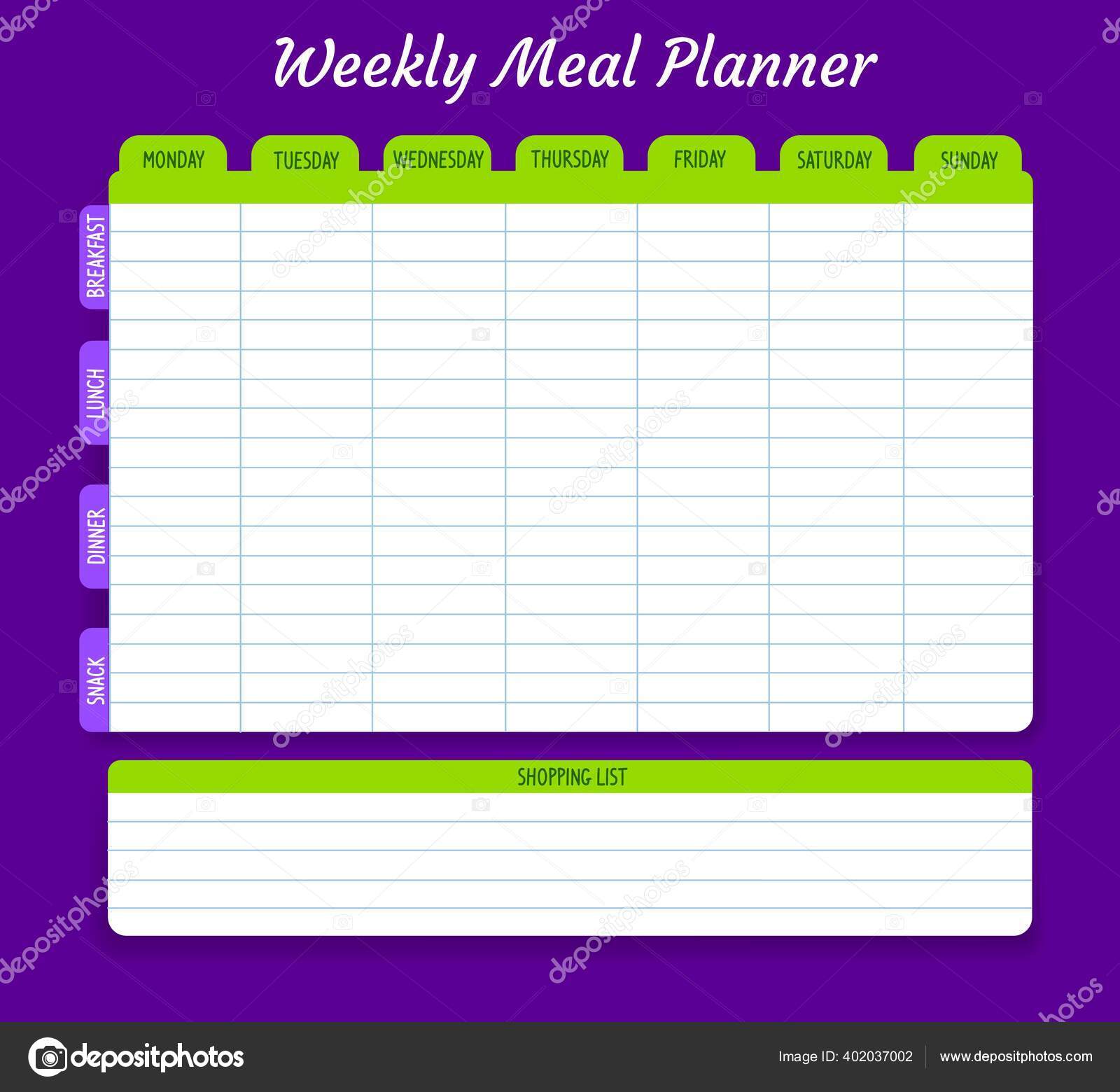 食事記録表 水色水玉・縦 テンプレート無料イラスト素材素材ラボ