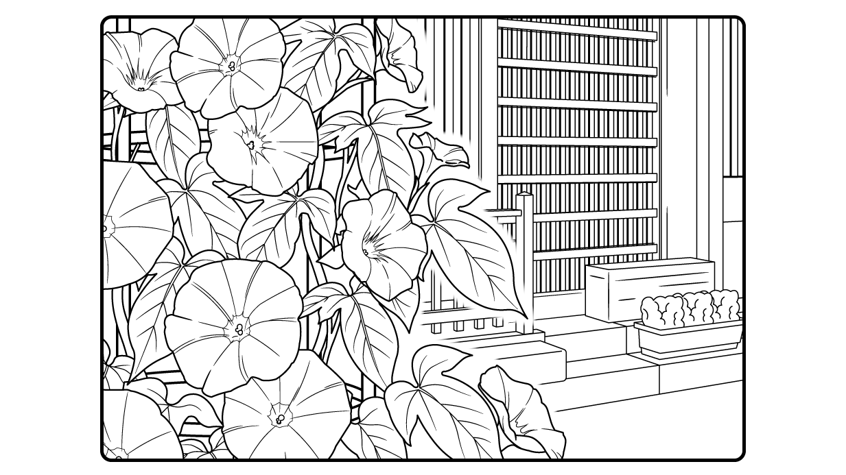 塗り絵日和 -ぬりえびより