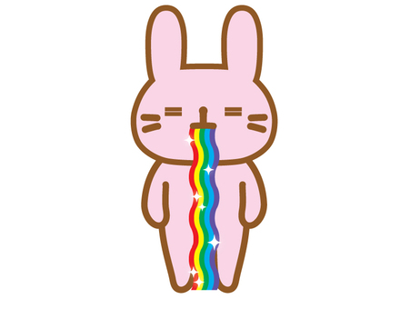 虹色のゲロ – イラストノーカ