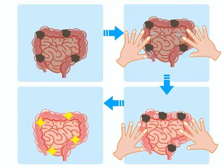 腸活マッサージイラスト無料イラスト・フリー素材なら「イラストAC」