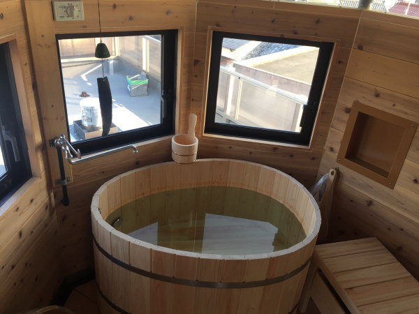 檜風呂 ヒノキ風呂 ☆灯油ボイラーとセット DIY 自作露天風呂作成