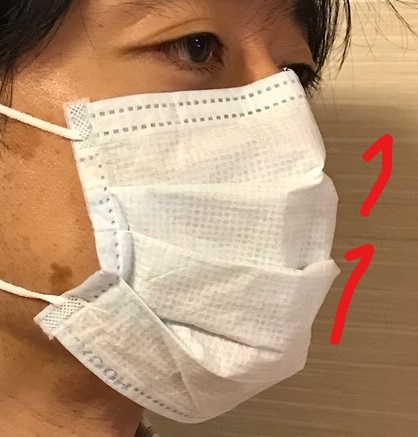 青色マスクの表裏 オモテウラ 。そもそも口元側が表なの？Blogフロンティア技研