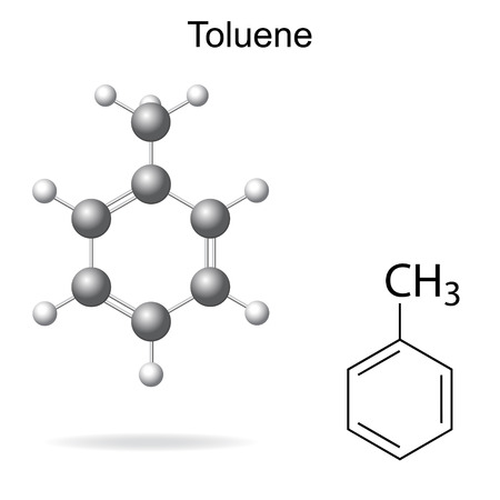 ベンジルアルコール、C7H8O分子。それは芳香族アルコールであり、局所麻酔薬として、そして香水で、化粧品製剤において使用される。骨格化学式。ベクターイラストレーションのイラスト素材・ベクターImage 145776193