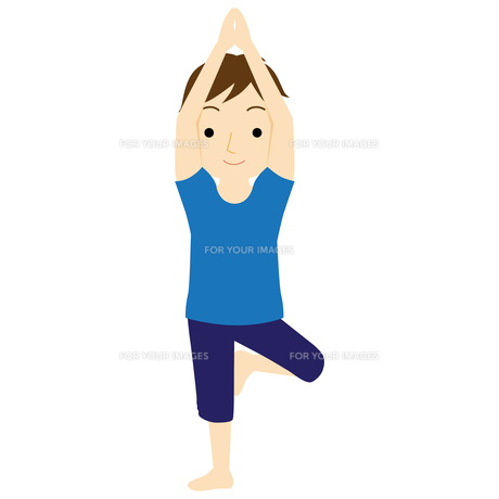 ヨガホイールでヨガポーズ。ヨガのポーズを練習している若い女性。女性のトレーニングフィットネス、有酸素運動、エクササイズ。ベクトルイラスト。のイラスト素材・ベクターImage 181052517