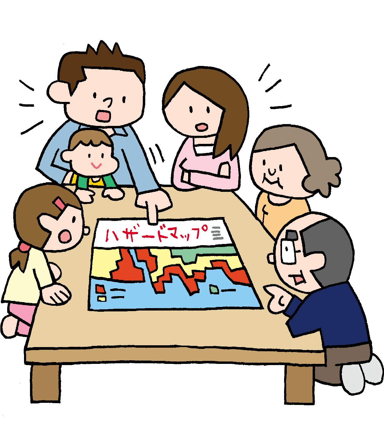 ハザードマップイラスト無料イラスト・フリー素材なら「イラストAC」