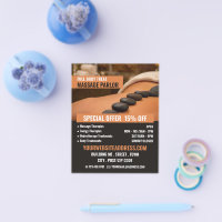 マッサージ・整体_開業・オープン_高級感チラシ・フライヤーの無料デザインテンプレート - ネット印刷グラフィック