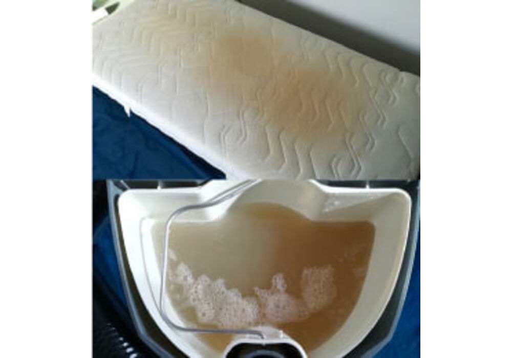 寝具のシミ・黄ばみ取り今回はマットレスのシミや黄ばみを取る方法を紹介されているこちらの投稿です👏🏻血液のシミも同じ方法でお掃除出来るそうです！ おねしょのシミは重曹ではなく、クエン酸水を使い同じ拭き掃除でOK👌🏻気になる方は是非、参考にしてみて