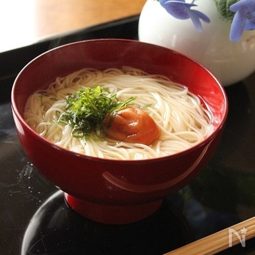 梅豚鰹にゅうめん料理リレー レシピ集