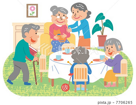 介護施設・老人ホームの建物の無料イラスト73127素材Good