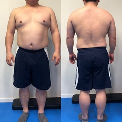 初の男性ダイエットモニター様＝卒業報告＝ 既婚 中年太り 体重100㎏越 ウエスト104㎝お知らせ千葉の加圧＆パーソナルトレーニング は ダイエットジム ヴォーグ VOGUE 千葉駅徒歩6分