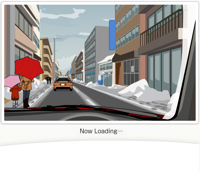 危険予測トレーニング KYT11 雪が残る道路 クルマ視点 Hondaの交通安全 Honda公式サイト