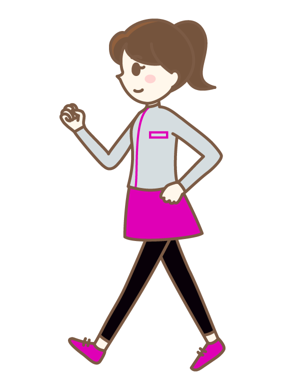 フリーイラストウォーキング中の男性パブリックドメインQ：著作権フリー画像素材集