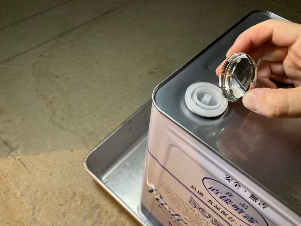 パストリーゼ77 一斗缶 ガラス製ピペットで詰め替えてみた詩と手づくり石けん