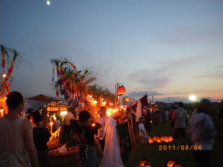 8月6日ねむり流しが行われました。: 横手かまくらエフエムスタッフブログ