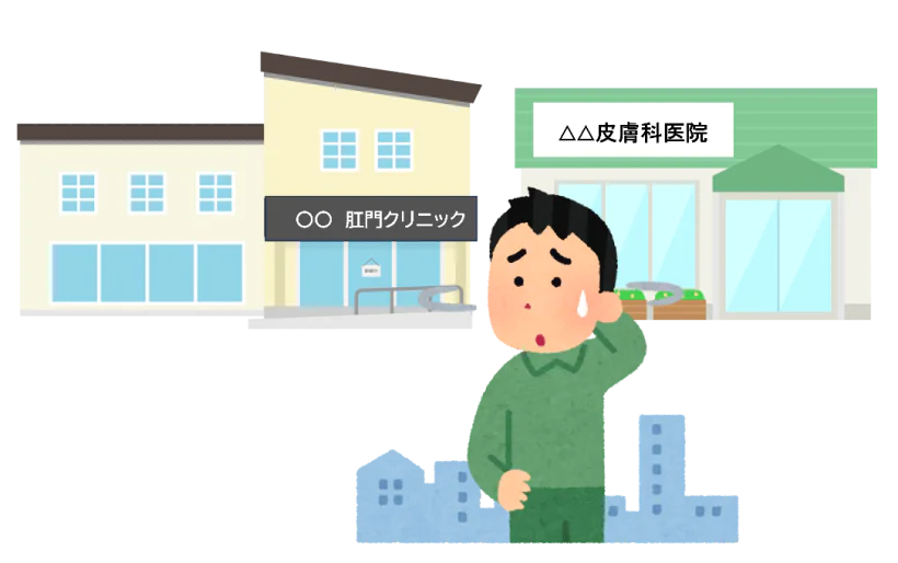 肛門科での診察 | お尻のお悩み.jp｜お尻のお悩みにお答えします！医師の作ったお尻のお悩み専門サイト