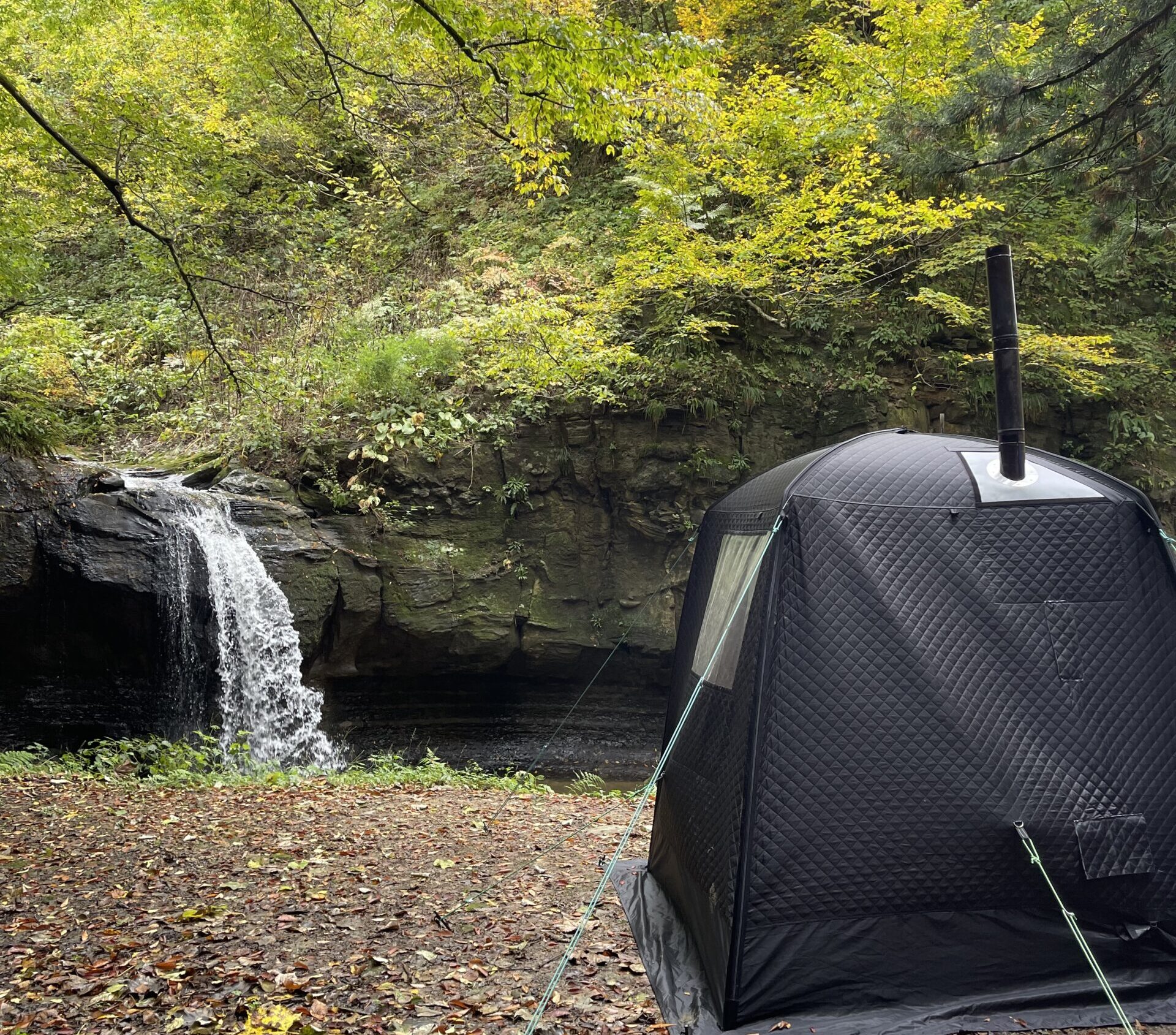 多摩産のヒノキにあじさい茶ロウリュウ、天然の滝壺。東京の森を五感で楽しむ do-mo forest 自然人村 のサウナブルータスBRUTUS.jp