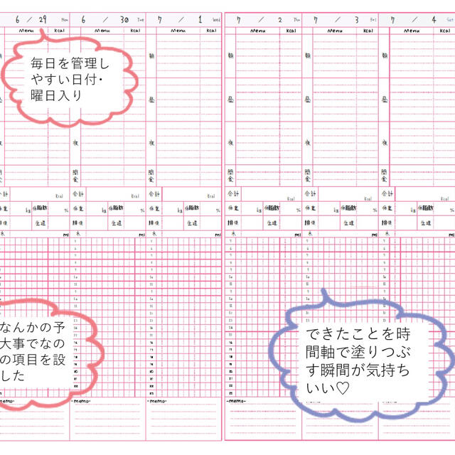 ダイエットノート