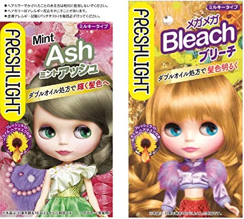 アッシュ系市販カラー４種類を検証！ブリーチなしでも暗めかわいい色に染まるのか⁉