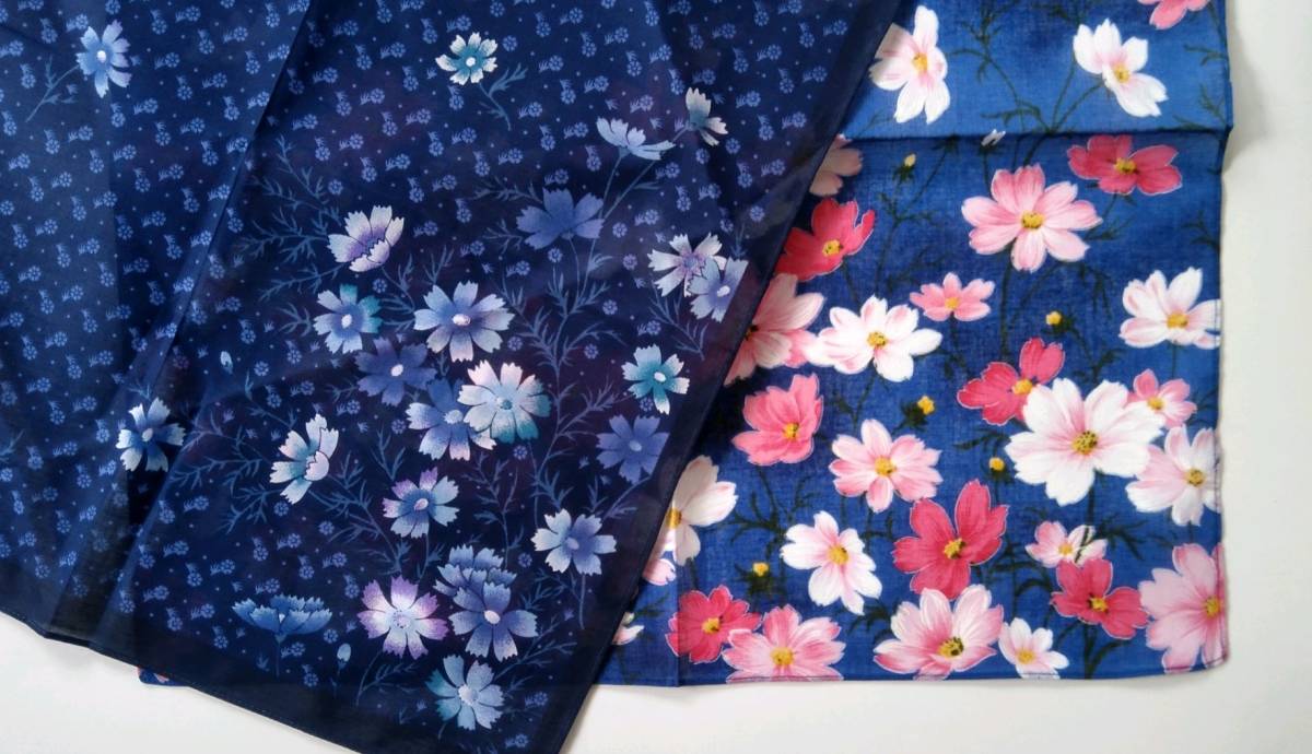 未開封 コスモス柄 接触冷感COOL 呼吸しやすい高機能マスク5枚セット