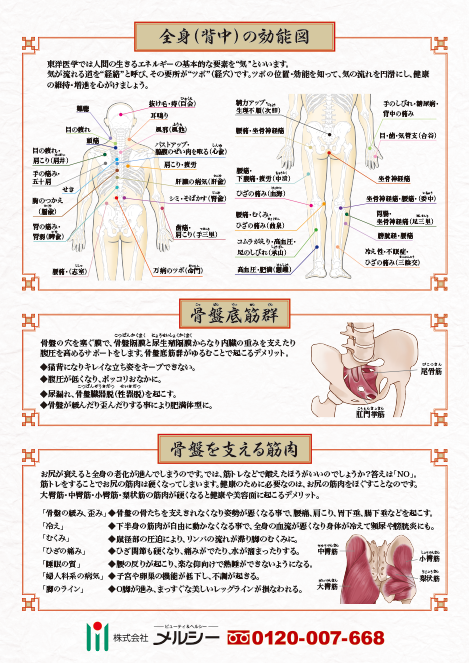 反射区図表ウインターベル健康ショップ 官足法の足つぼ治療・足裏マッサージ治療用健康器具