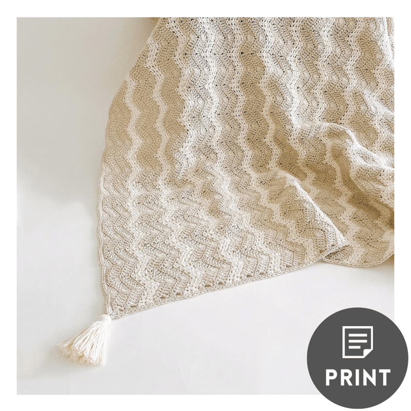 かぎ針編み「歪まず大きく編むブランケット」編み図 – Ronique Store