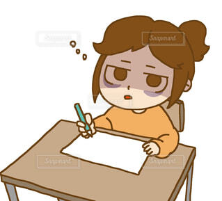 寝不足イラスト無料イラスト・フリー素材なら「イラストAC」