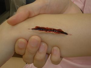 特殊メイクの方法 傷・きず 打撲・アザ 火傷・やけど舞台メイクねっと舞台化粧三善通販とステージメイクアドバイスの正規販売店