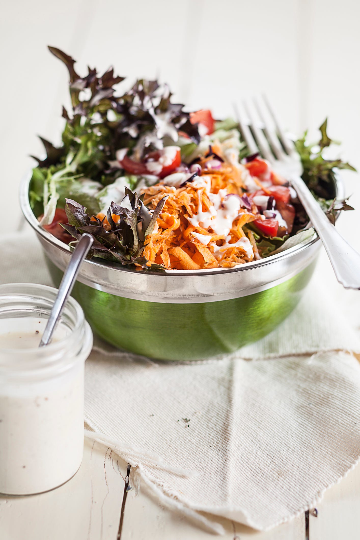 酢玉ねぎヨーグルトドレッシングのダイエットサラダ♪