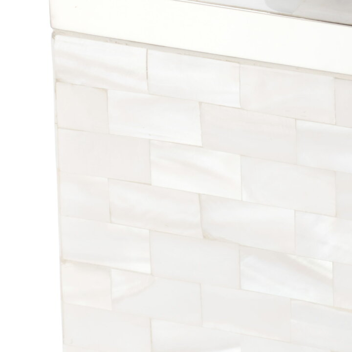 マザーオブパールシェル ベースオブジェ Lサイズ 高さ45cm パール貝 シンプル ラグジュアリー 白 ドライフラワー シェルプレートビーズ -ハート ブルー 淡水真珠貝約12mmメール便可303 En:Shell accessory,shell, freshwater pearl