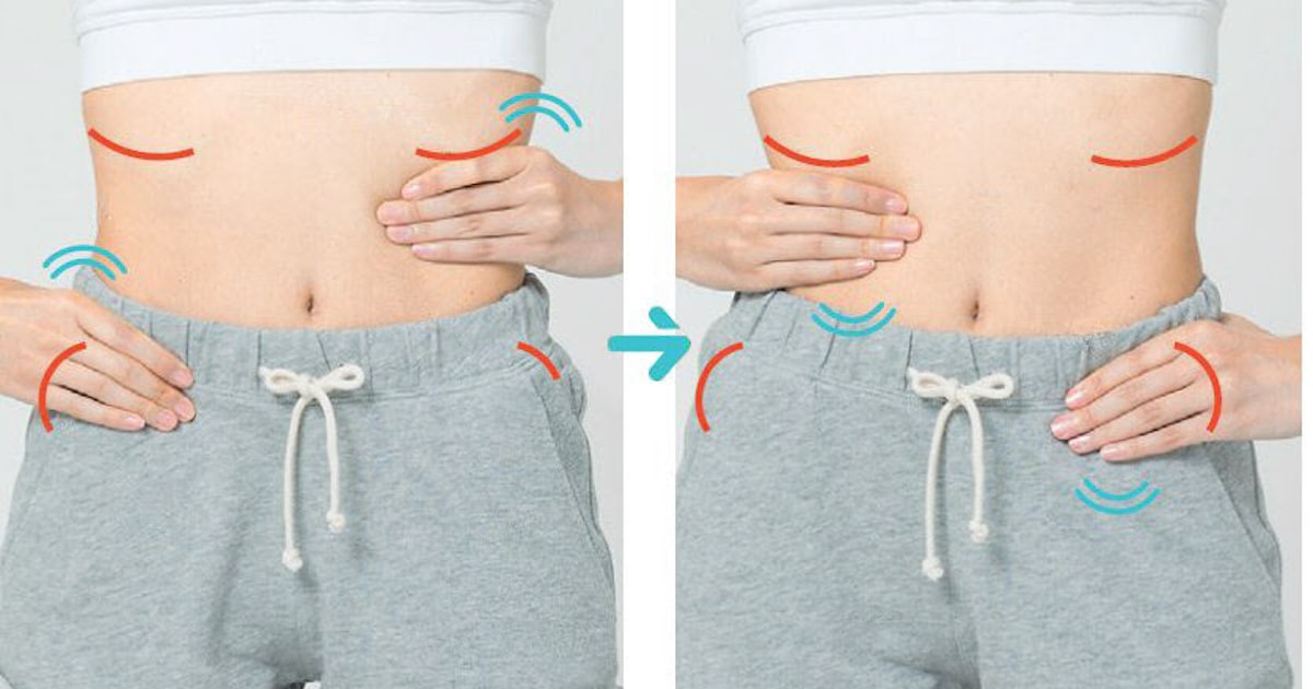 ダイエット 女性 お腹 マッサージのイラスト素材 - PIXTA