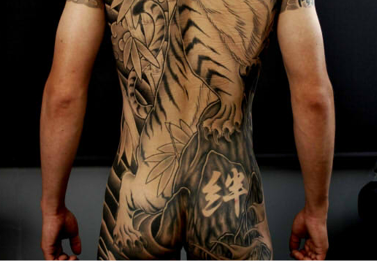 タトゥーの痛みチャート男性編STROKER TATTOO