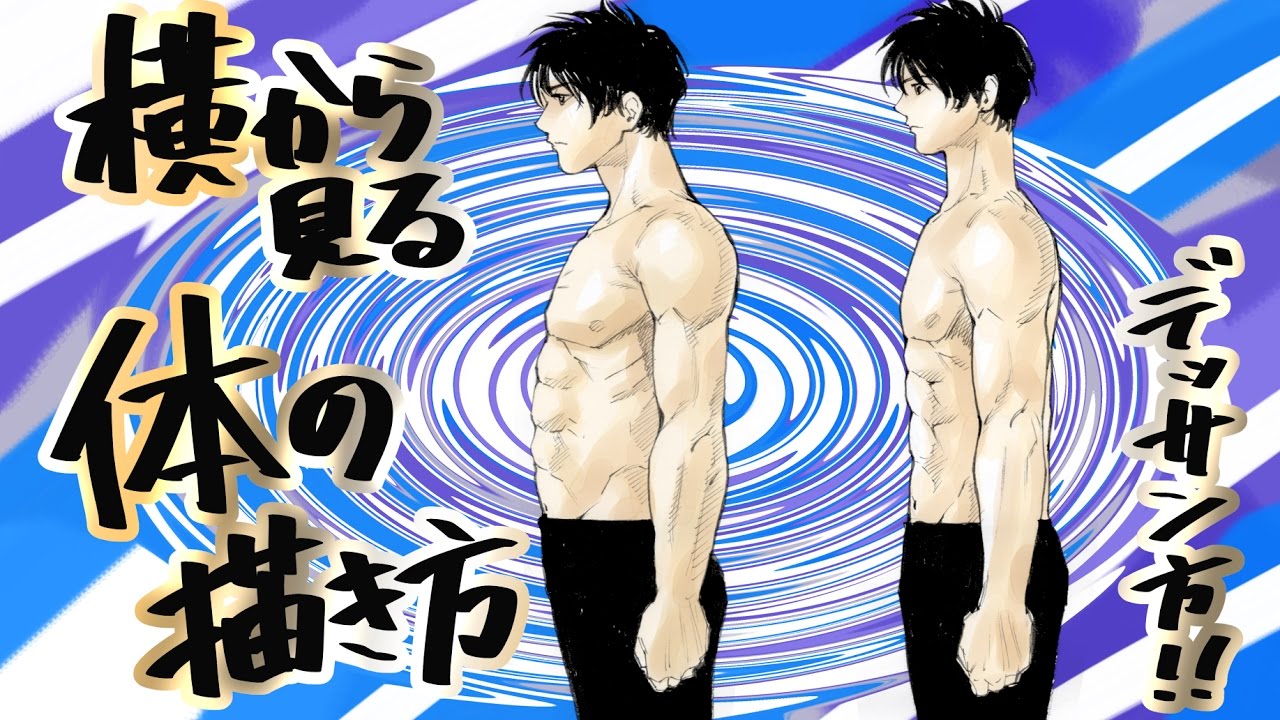 横から見た体 イラスト