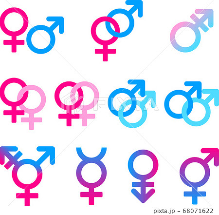 オス メス マーク 記号の写真素材 - PIXTA
