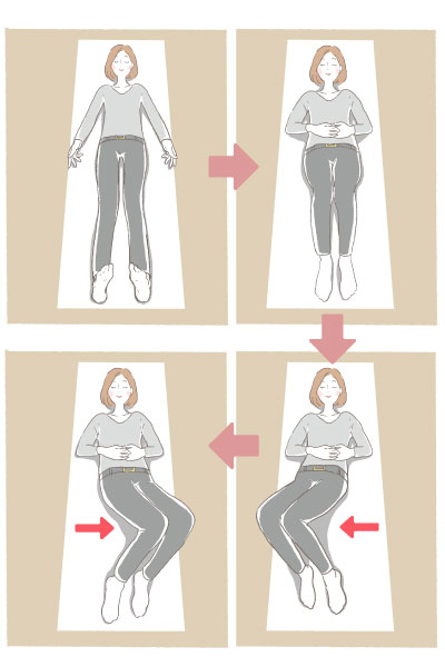 座って腰をひねる体操かんたんストレッチリビング京都