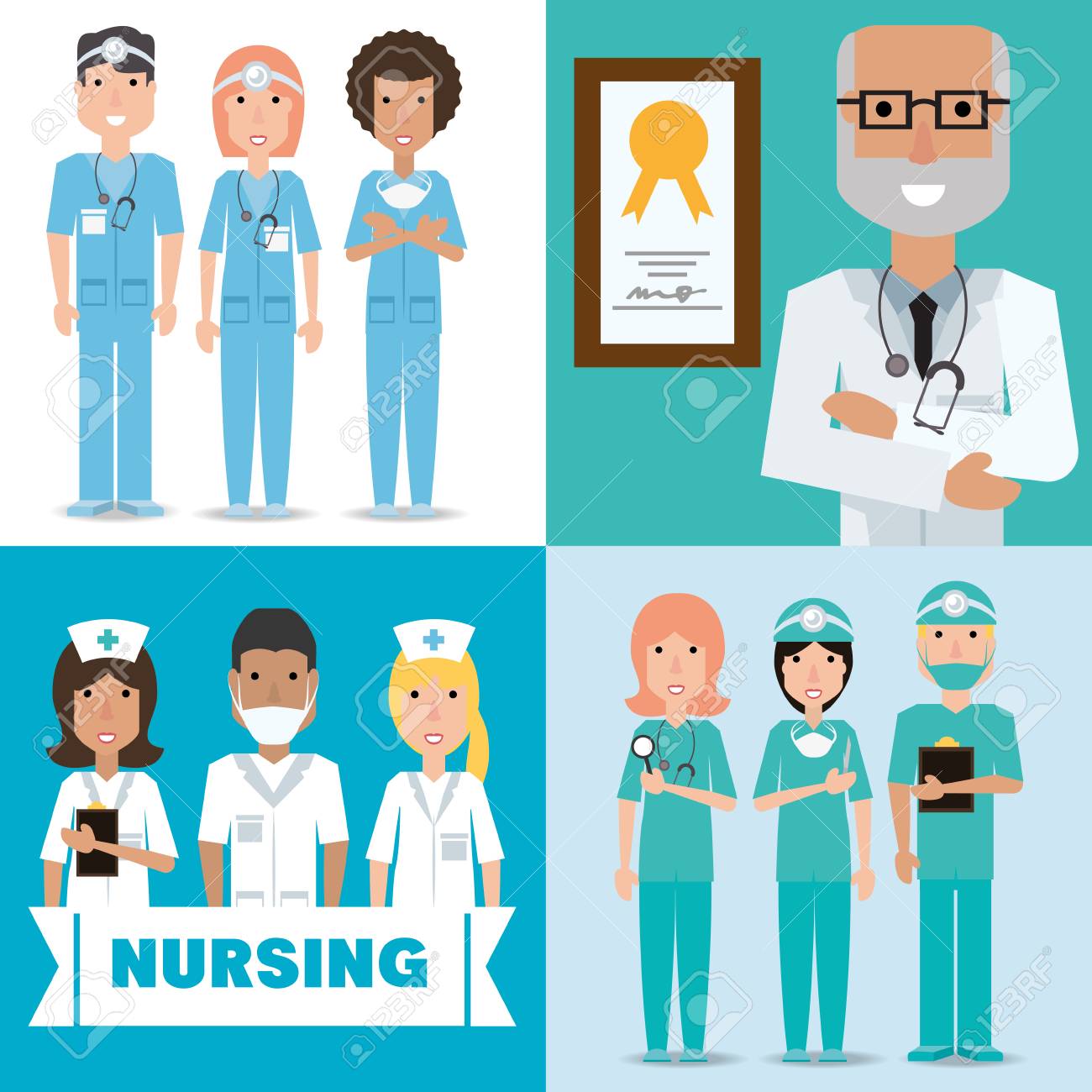 男性26_17 注射器を持って白衣を着た研究者・医者 ：イラスト無料