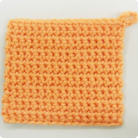 かぎ編み Crochet Japan クロッシェジャパン: すじ編みのアクリルたわしの編み方：細編み かぎ針編み初心者さん 編み図・字幕解説TawashiCrochet and Knitting Japan