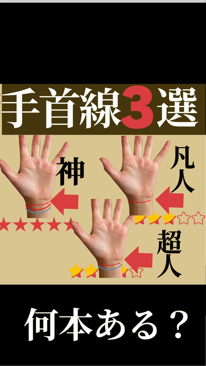 手相 知能線 枝分かれ 4本TikTok