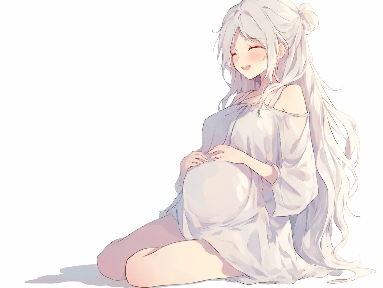 幸せに満ちたかわいい妊婦イラスト・フリー素材なら「シンテリ」