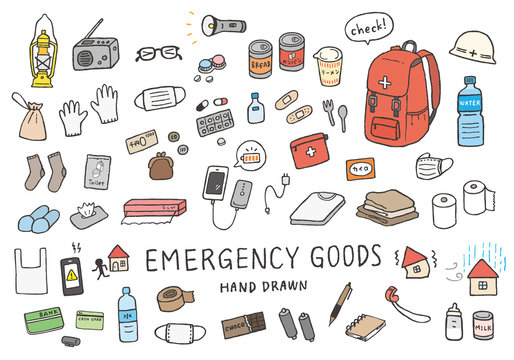 非常用持出袋 60009000904 の写真・イラスト素材アマナイメージズ