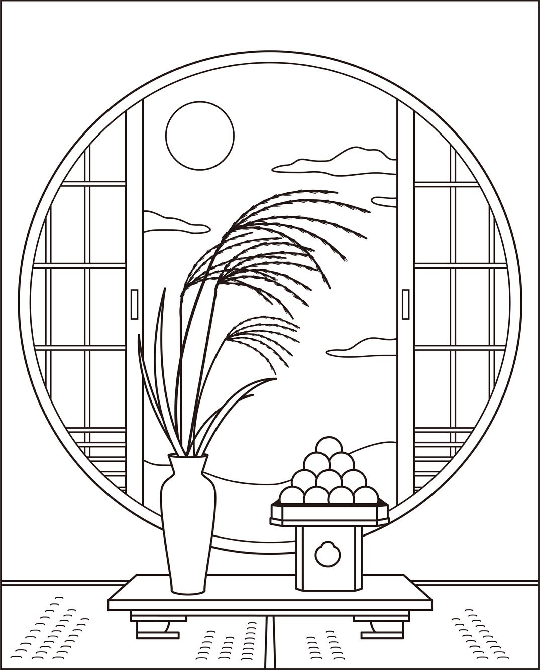 大人の塗り絵』- 無料プリント高齢者の脳トレ＆レクリエーションORIGAMIシニア